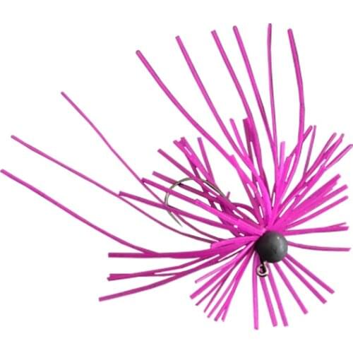 Rubber Jig Head Tungsten Resin Jig Rubber Skirt Lures Fishing Jig Head