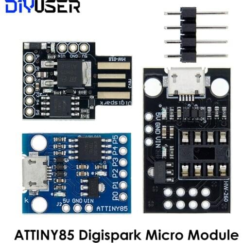Blue Black TINY85 Digispark Kickstarter Micro Development Board ATTINY85 module for Arduino IIC I2C USB