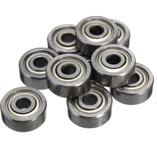 10Pcs/Set 623ZZ Bearing ABEC-5 3x10x4mm Double Shielded Miniature 623-2Z Carbon Steel Shafts Ball Bearings 623 ZZ EMQ Z3V3