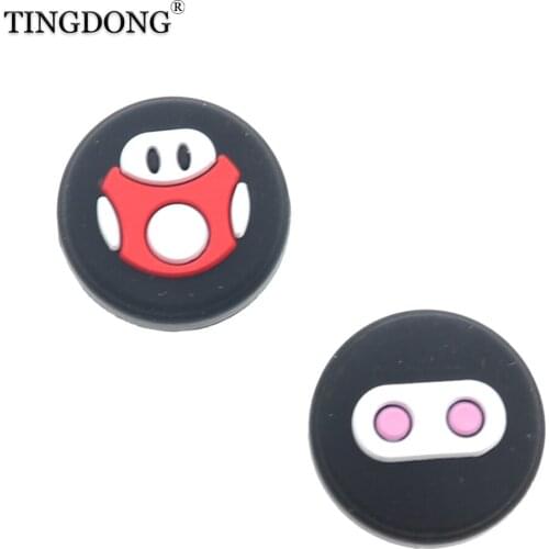 Gamepad Silicone Analog Thumb Stick Grips Cap Joystick Cover For Nintend Switch NS Joy Con Controller Handle JoyCon Case Skin