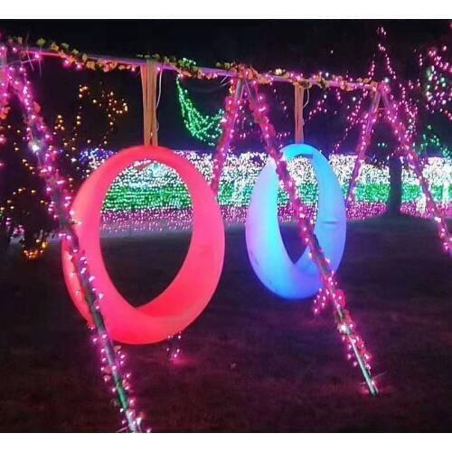 LED Lighting outdoor swing villa garden garden led swing outdoor furniture cushions hammock swing chair indoor swing egg chair