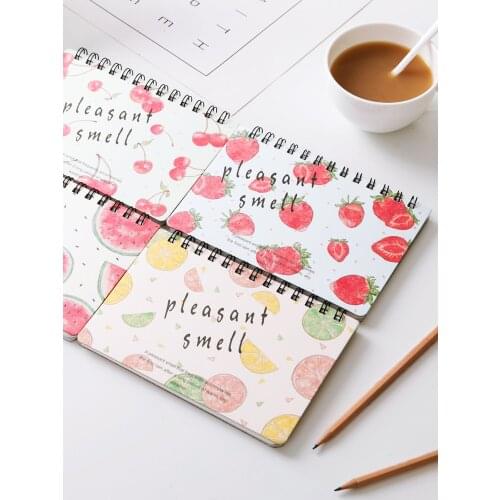 Upturned Cute Spiral Notebook Office And School Supplies Small Note Book Simple Diary Planner