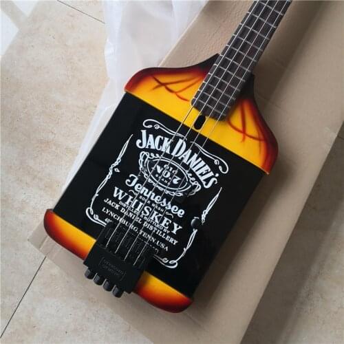 Classically made cool ebony fingerboard 4-string electric bass, can be customized in color according to your requirements