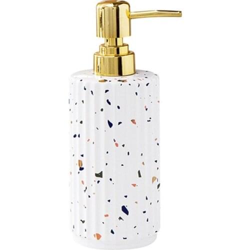 NEWYEARNEW New Ceramic Hand Washing Liquid Bottle Hotel Soap Dispenser Emulsion Creative Bathroom Accessories Home Decoration