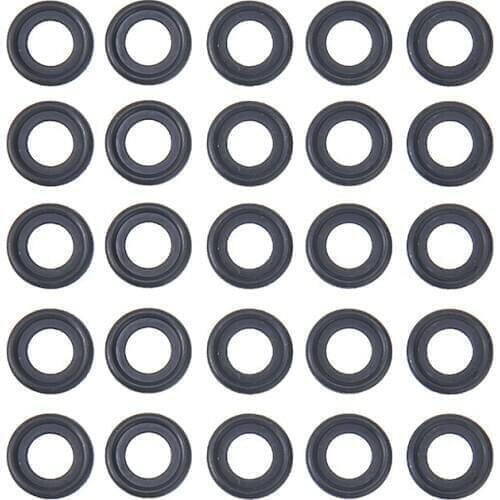 25pcs/set M12 Rubber Engine Oil Drain Plug Gasket Washer Accessories Kit 12616850 For Opel