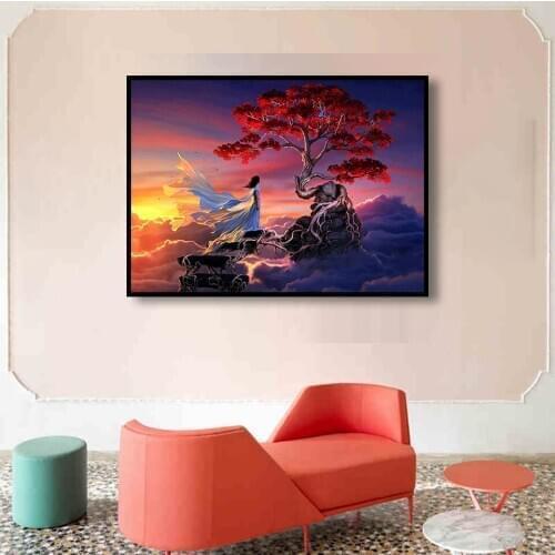 30x40 Diy Diamond Painting 5d for Home Decor ,Animals For Living Room Decoration ,Cartoons