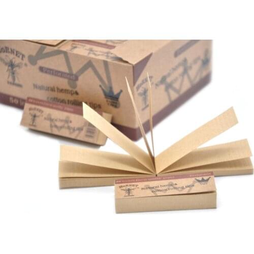 Hornet Slim Perfotated Natural Cotton Rolling Tips