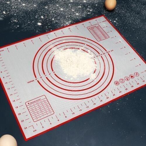 Non-Stick Silicone Baking Mat Pad Sheet Pastry Tools Rolling Board Dough Large Size for Cake Cookies Macaron Bakeware Bake