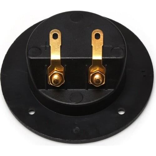 Car Stereo Speaker Box Terminal Round Spring Cup Connector Subwoofer Plug