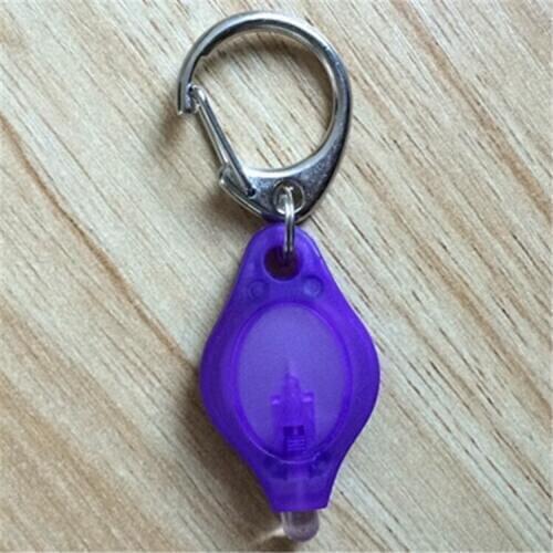 Free shipping 100pcs/lot 395nm UV LED Keychain Money Detector lin2257