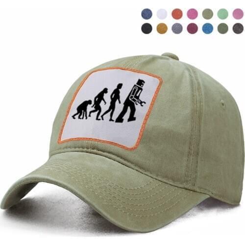The Big Bang Theory Robot Evolution Baseball Cap Dad Solid Trucker Snapback Casquette Gorras Hat Woman Berets Ponytail Bone Cap