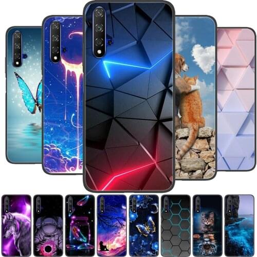 For Huawei Nova 5T Case Wolf Cartoon Silicon Soft TPU Back Cover For Huawei Nova 5T Phone Cases Nova5T YAL-L21 Fundas Coque