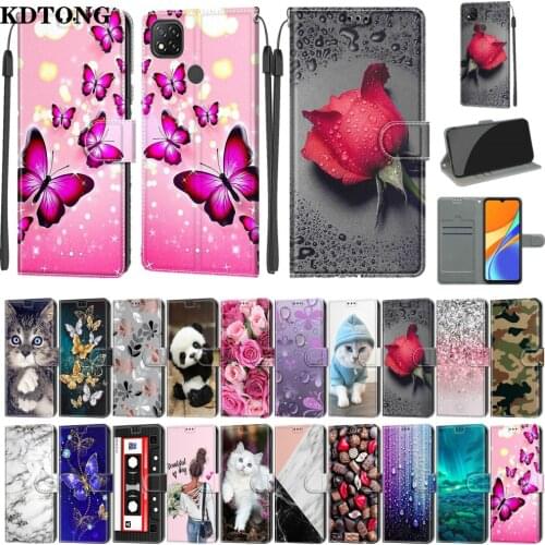Wallet Phone Case for Xiaomi Redmi 9 9A 9C Note 8 Pro 8T Funda High Class Flip Leather Bracket Shockproof Full Protection Cover