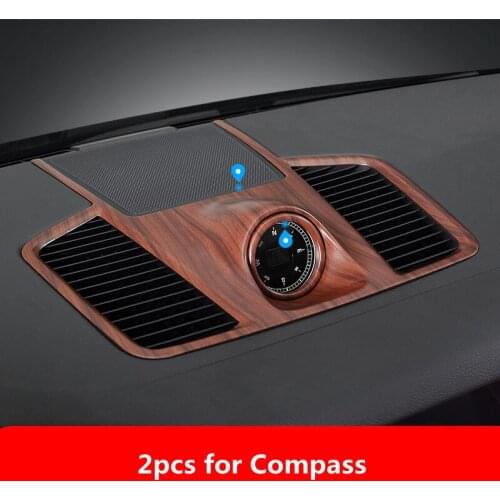 Wood Grain Car Window Control Cover Outlets Sticker Steering Wheel Moulding Trim for Porsche Cayenne 2018 2019 2020 Styling