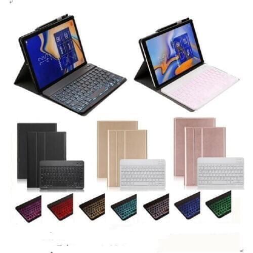 Led Keyboard Backlit light Case For Huawei MediaPad T3 10 9.6inch AGS-L09-L03 W09 Tablet Bluetooth Keyboard PU stand cover +pen