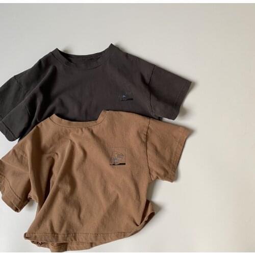 7506 Children Clothes Boys T Shirt Summer New Cartoon Cute Short Sleeve Baby Girls T-shirt Cotton Casual 1-7T Boys Tops Clothes