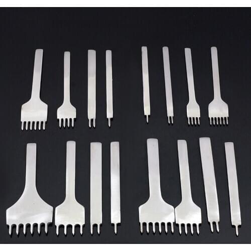 DIY Leather Craft Tools 3/4/5/6mm Spacing Punch Tool For Leather Hole Punches Tool Lacing Stitching Sewing