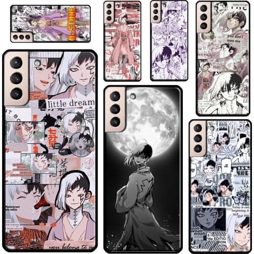 Dr. Stone Asagiri Gen Anime Case For Samsung Galaxy S20 FE S21 Note 20 Ultra S8 S9 S10 Note 10 Plus Soft Fundas Coque