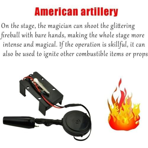Electronic 9V Fire Ball Launcher Trick ps Accessories SH Illusi Stage B9K9