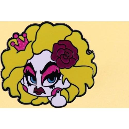 Cute girls Enamel Pins Cute Cartoon Metal Brooch Men Women Fashion Jewelry Gifts Anime Movie Novel Hat Lapel Badges