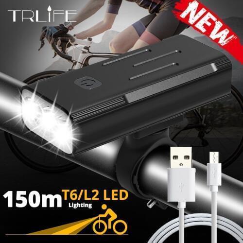 5200mAh USB Rechargeable Bickcle Light 3*T6/L2 Bike Front Light Power Bank Cycling Flash Light 3modes Waterproof Lamp