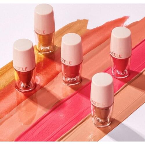 Crystal Jelly Lip Gloss Plumper Oil Shiny Clear Moisturizing Women Lip Gloss Balm Makeup Waterproof Lip Tint Cosmetics TSLM1