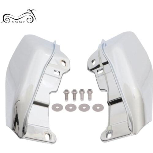 Motorcycle Chrome Heat Shield Mid-Frame Air Deflector Trim for Harley Touring Street Glide FLHX 2009-2016