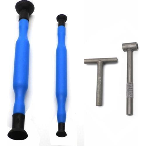 Motorcycle Auto Valve Lapping Sticks Plastic Grip + Engine Valve Screw Adjustment Tools for Cylinder Repair dust Grinding