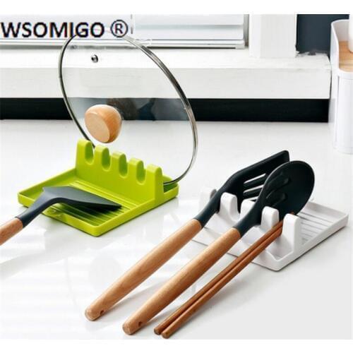 1pcs Kitchen Accessories Kitchen Spatula Shelf Spoon Pad Kitchen Supplies Storage Mat Home Multi-function Rack Kitchen Gadget-S
