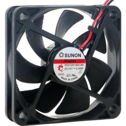 ME60152V1-000C-A99 6015 2.40W 24V 6cm two-wire magnetic suspension super-silent cooling fan
