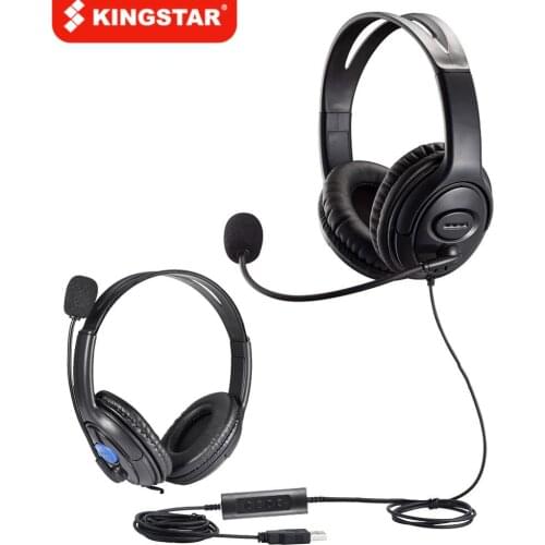 Earphones Call Center USB Headset Telephone Heaphone With Microphone Business Wired Headphones For Computer Laptop PC