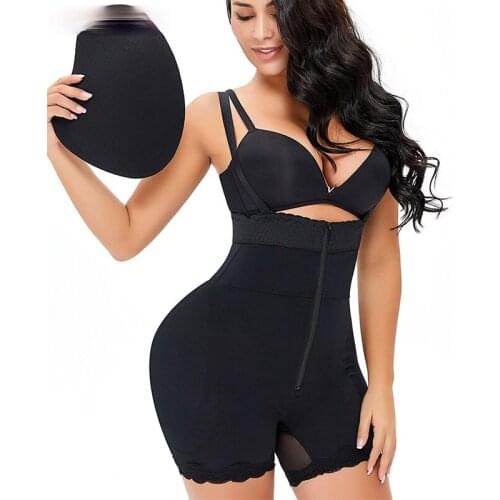 Pad Fake Buttocks Lingerie Butt Hip Enhancer Fake Shapwear Bodysuit Waist Full Body Shaper Butt Lifter Zipper Hooks Shapewear