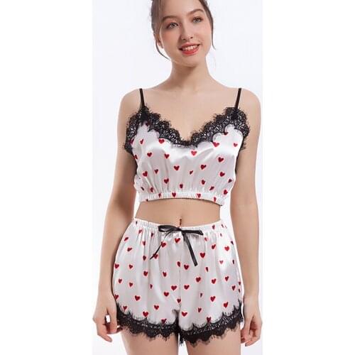 PERFERING Women's Satin Pajamas