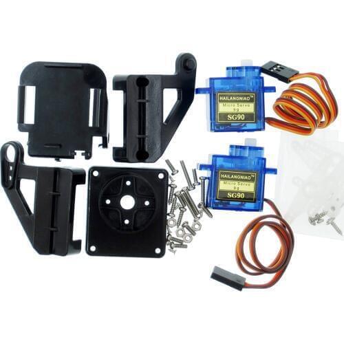 PT Pan/Tilt for Aircraft 1pcs FPV dedicated nylon PTZ + 2pcs 9G servos SG90