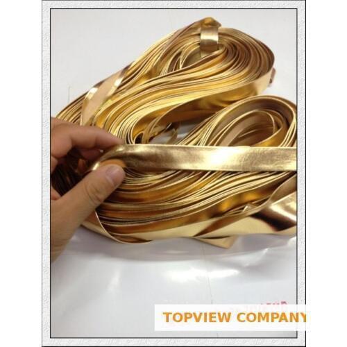 Diy Pu A Leather Rope 5 Yard Animation PU Leather Clothing Million By Wrapping Strip Width 1CM GARMENT GOLD TAPE