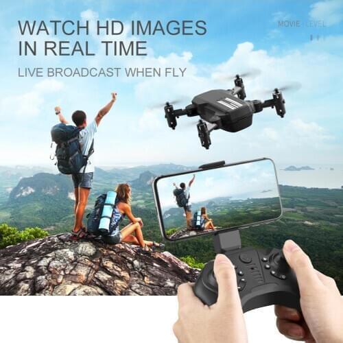XKJ 2020 New Mini Drone 4K 1080P HD Camera WiFi Fpv Air Pressure Altitudes Hold Black And Gray Foldable Quadcopter RC Drone Toy