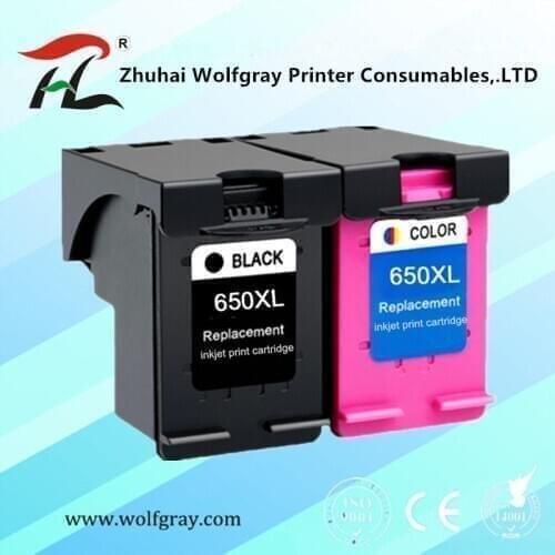 Compatible Ink Cartridge 650XL Replacement for HP 650 XL for HP650 Deskjet 1015 1515 2515 2545 2645 3515 3545 4515 4645 printer
