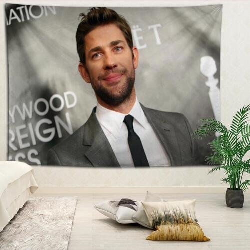 Custom A Quiet Place printed Background cloth wall covering room bedside cloth modern large painting Nordic fabric tapestry