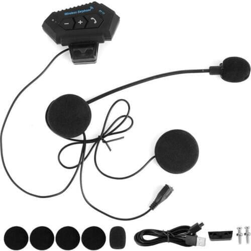 Vintage Car Parts Reflective Parts Motorcycle Helmet Intercom Wireless Heaset for IOS/Android W/Microphone Vintage