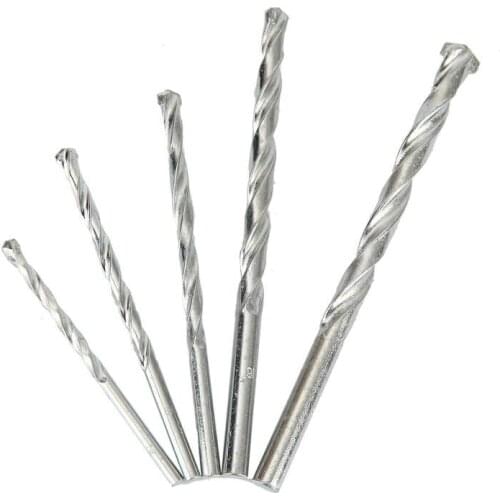 5PCS Masonry Drilling Bit Carbon Steel Electric Drill Bit Set For Masonary Concrete Brick Quick Change Drill Bits 4/5/6/8/10mm