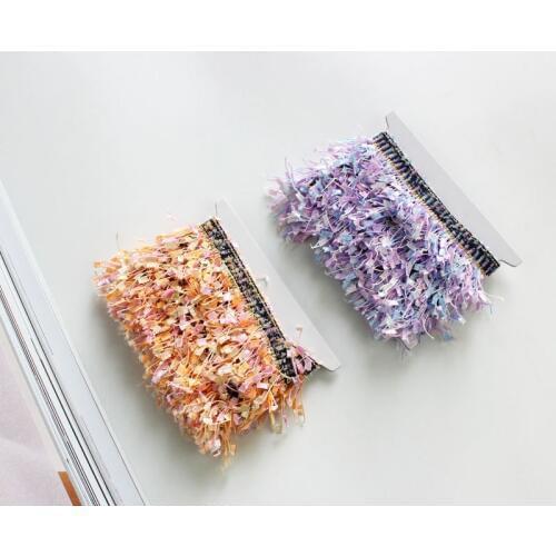 6 yards 35mm Tassel Webbing fringed Lace Trim Colorful Ribbon Mixed Accessory for bag garment free shipping