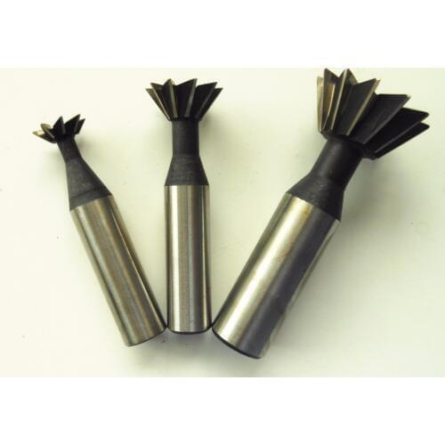 60 Degree HSS Straight Shank Dovetail Cutter End Mill Bit 30mm * 60 Degree