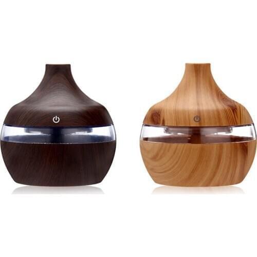 Wood Grain Aromatherapy Usb Humidifier Water Droplets Air Purification Essential Oil Aroma Diffuser Creative Home Grain