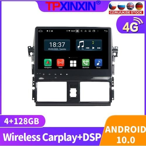For Toyota Yaris L Vios 2013-2015 Car Radio Multimedia Video Recorder Player Navigation GPS Accessories Android 10 Auto 2din DVD