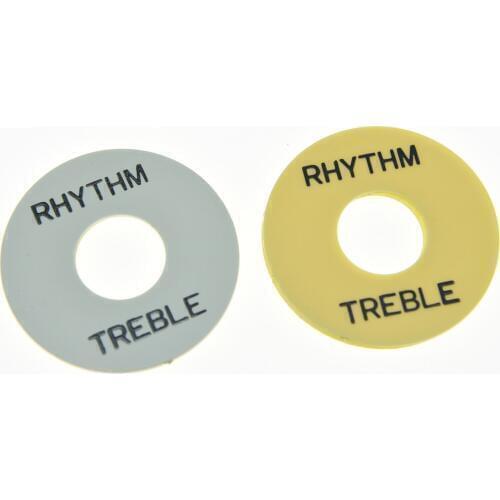 KAISH White and Cream Guitar Toggle Switch Washer Rhythm Treble Ring Fits LP