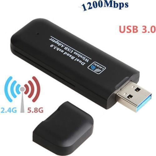1200Mbps USB Wireless WiFi Adapter Dual-Band 802.11ac RTL8812BU WiFi Antenna for Windows xp/7/8/10 MAC USB WIFI emitter