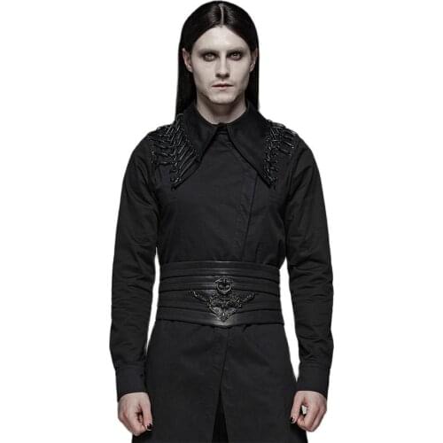 Punk Rave Chinese Style Restoration Cascade Black Gothic Waistband WS319