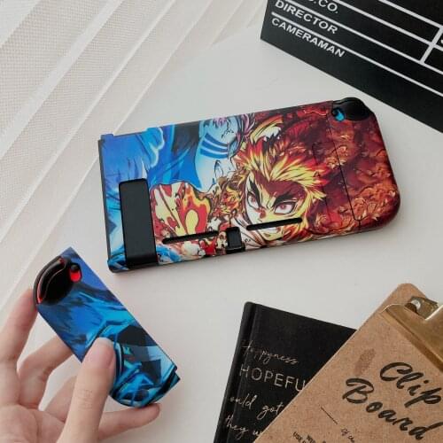Demon Slayer Rengoku Kyoujurou Akaza Gamepad Split Switch Protective Case For Nintendo Switch Cover