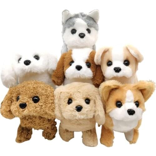 Electric Plush Simulation Teddy Corgi Dog Rabbit Tail Wagging Ass Shaking Toy