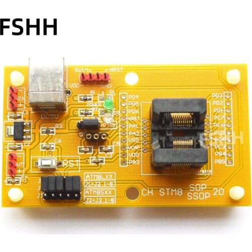 IC Detect STM8-SSOP20 Core board STM8A STM8S STM8L Download seat test socket Programmer adapter 170mi